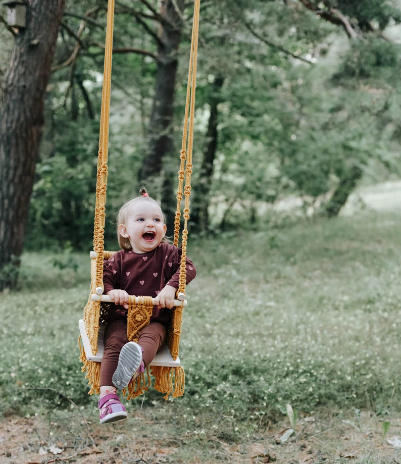 Macrame Swing Chair For Babies - Leechoo